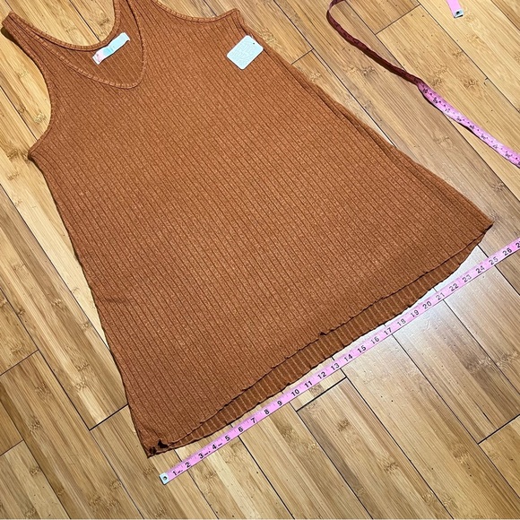 NWT Free People Ribbed Tank Dress / Top Size M - Picture 13 of 16